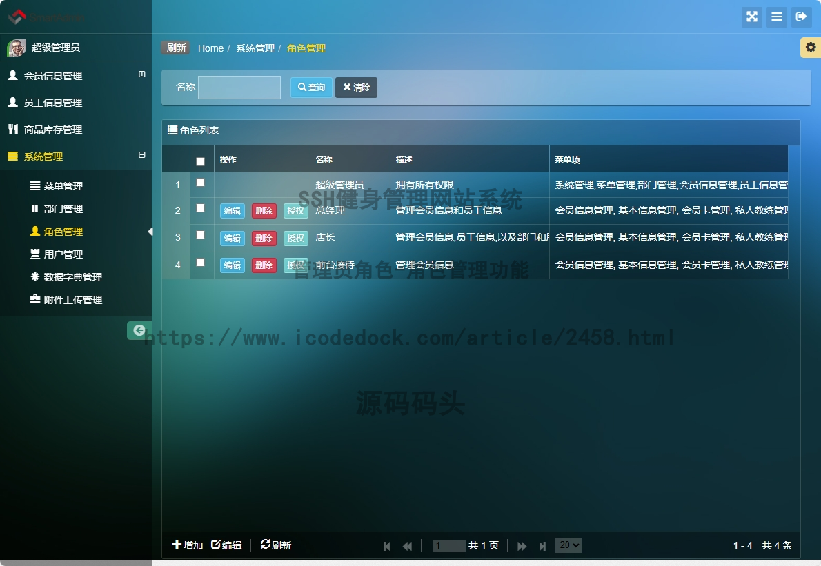 管理员角色-角色管理
