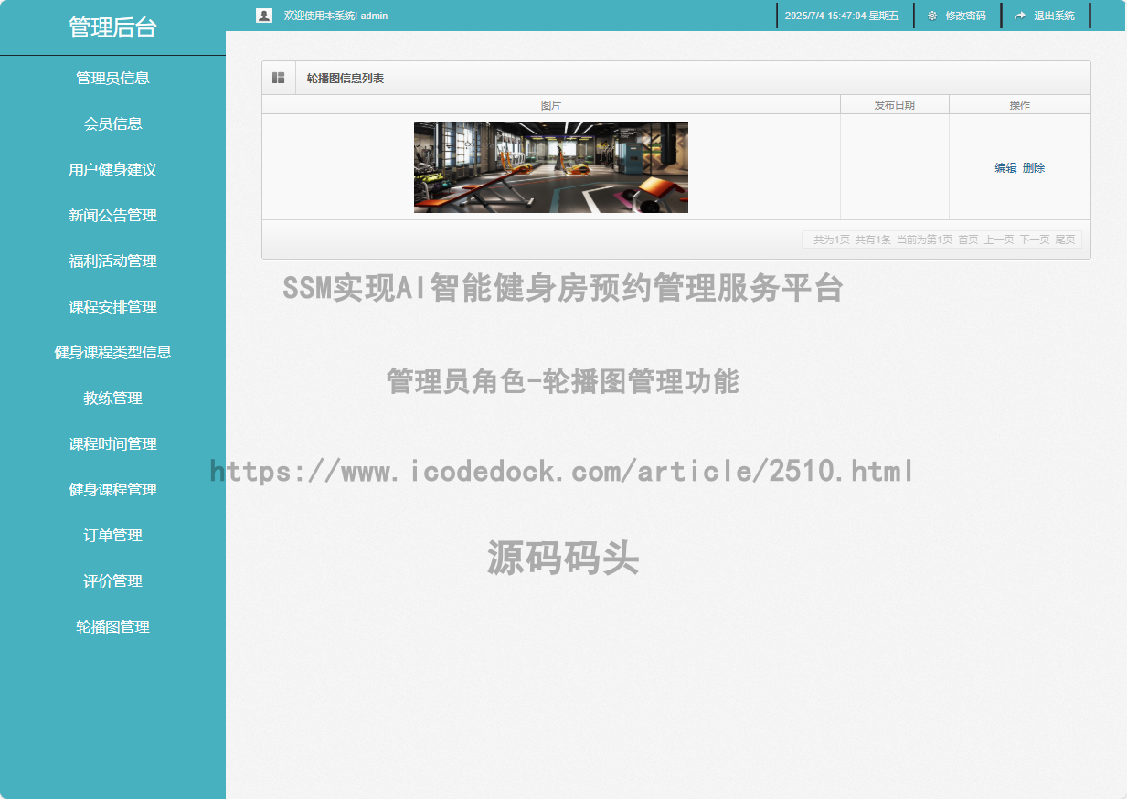 管理员角色-轮播图管理