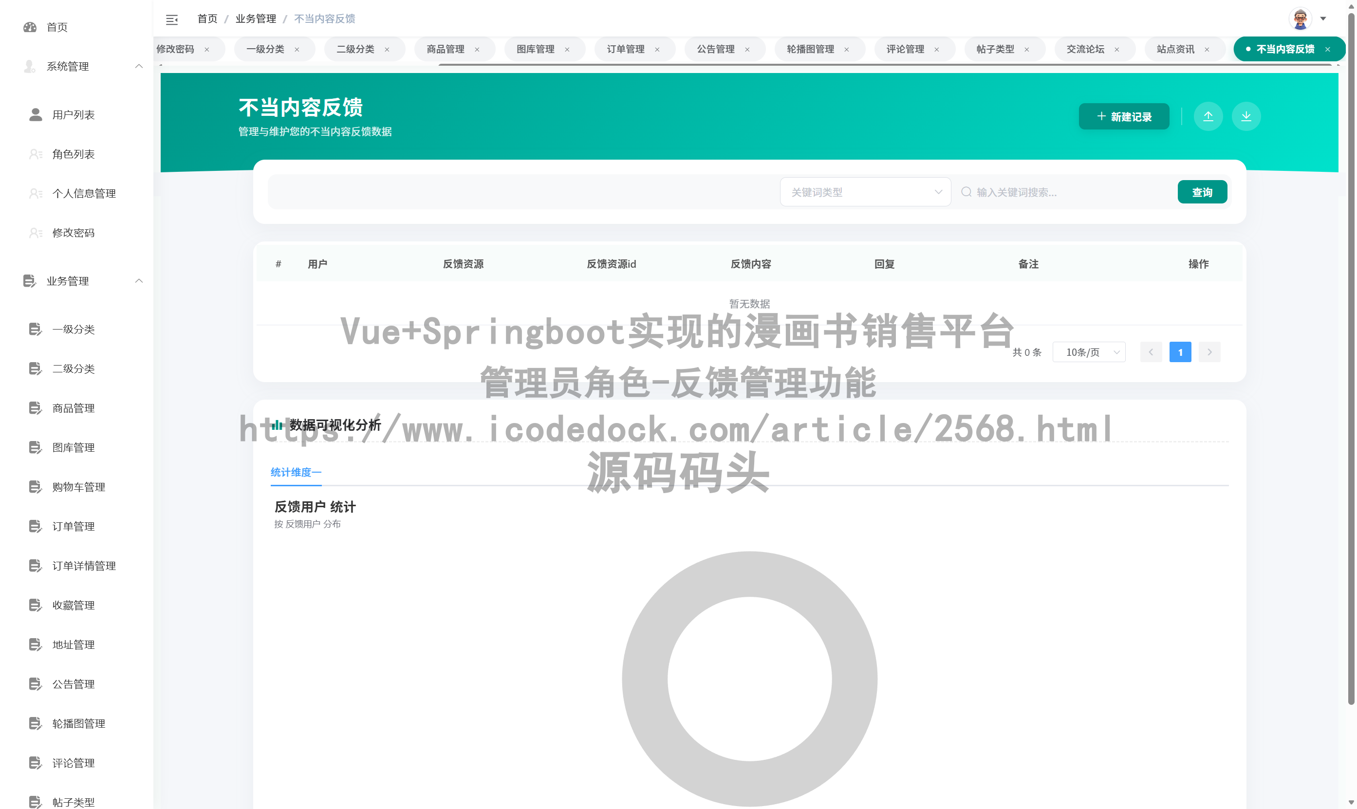 管理员角色-反馈管理